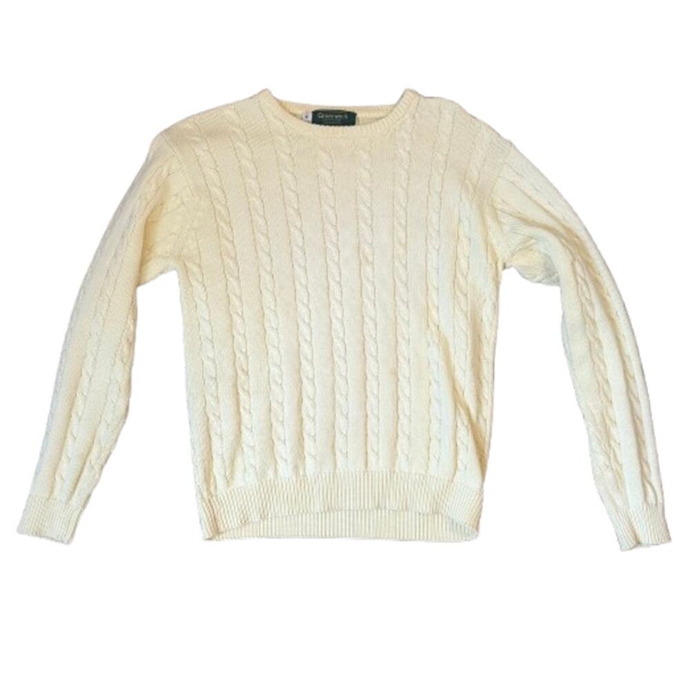 Greenwich Vintage Yellow Cableknit Sweater